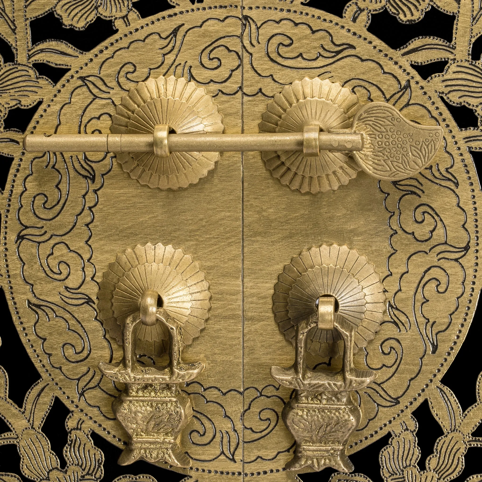Peony Flower Cabinet Face Plate 9.5"