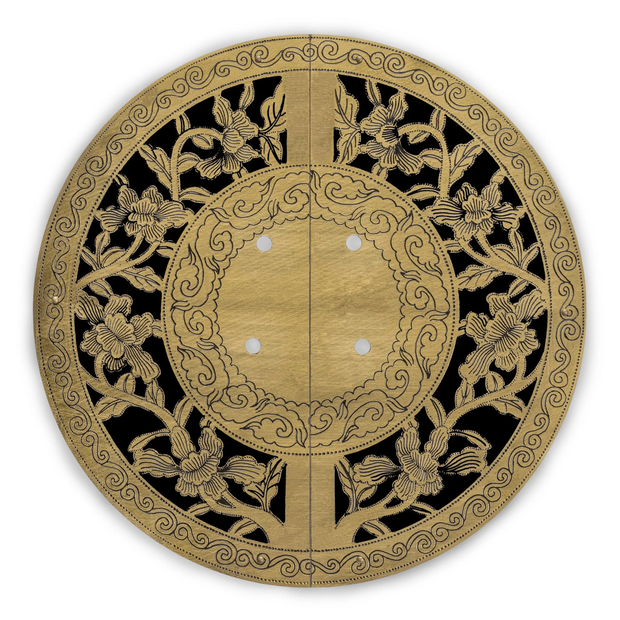 Peony Flower Cabinet Face Plate 9.5"