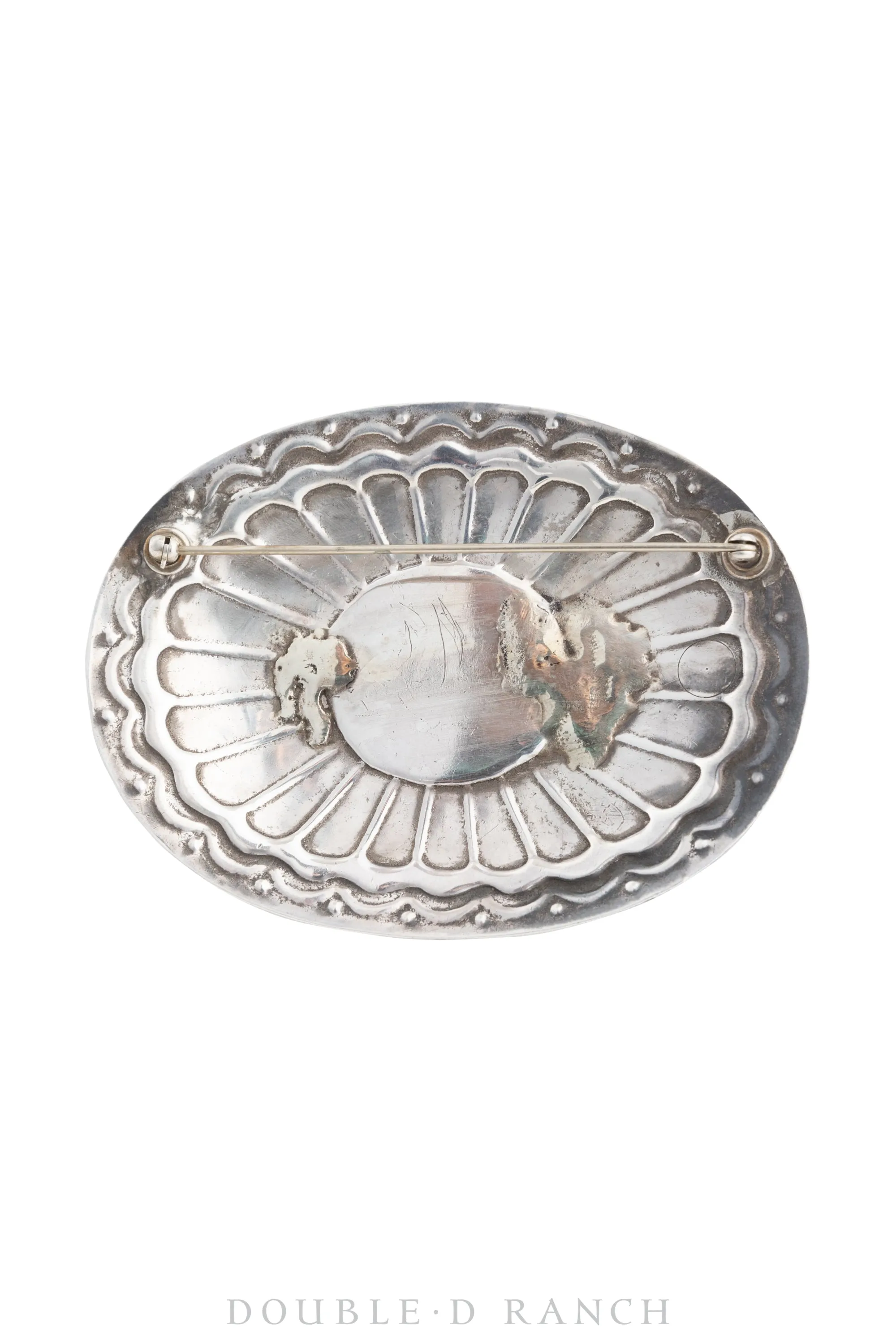 Pin, Concho, Turquoise, Morenci, Vintage, 1026