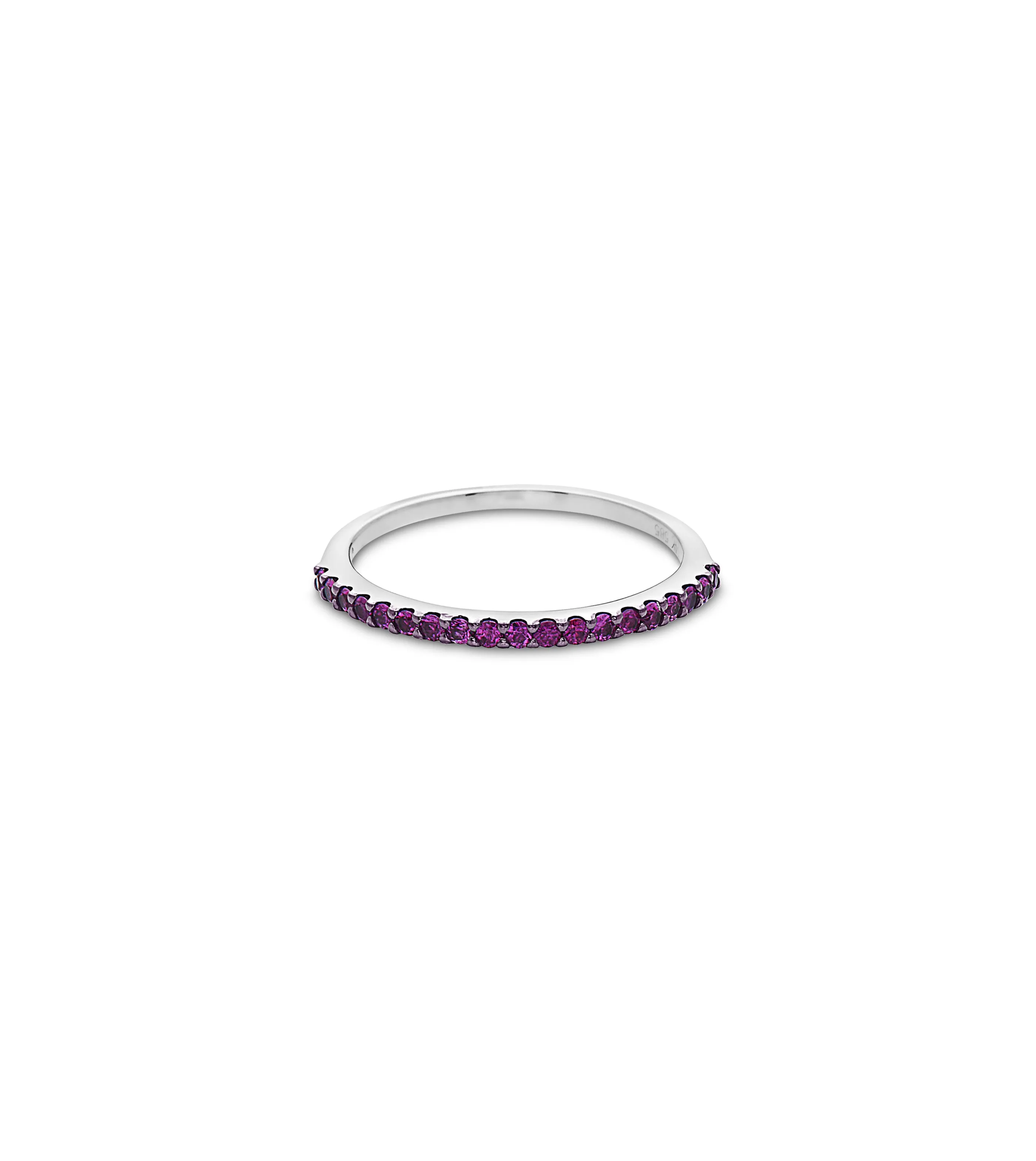 Pink Sapphire Stackable Band