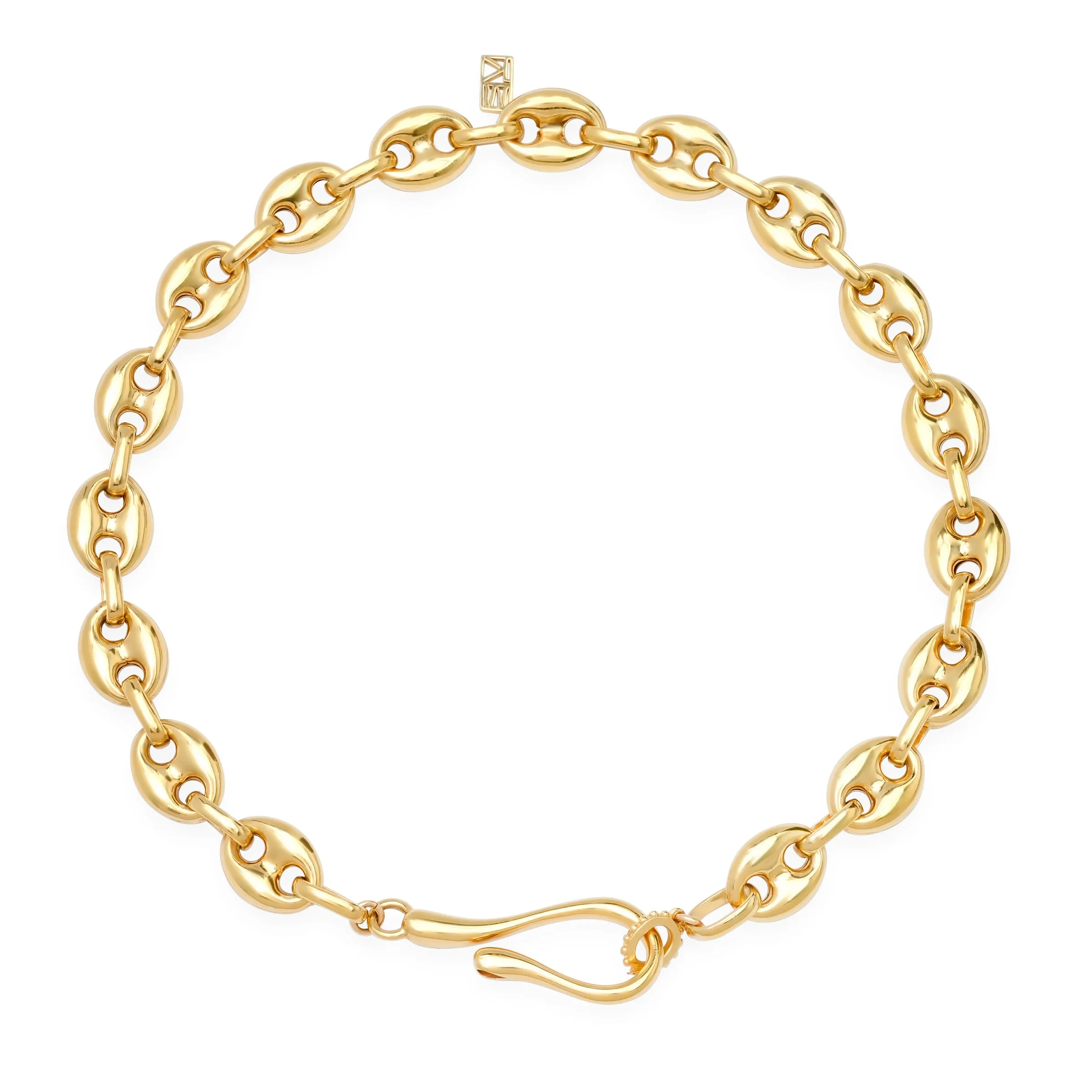 Puffy Mariner Hook   Loop Necklace- Large