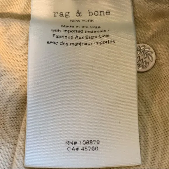 Rag &amp; Bone High Rise Ankle Skinny Jeans - Size 28