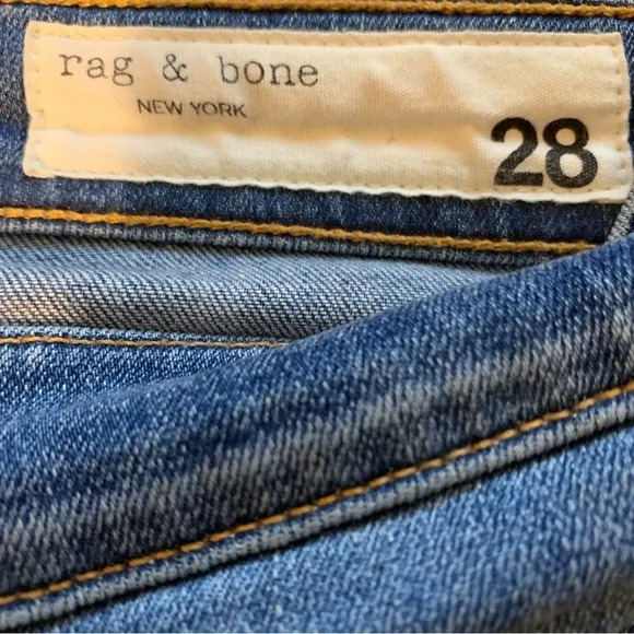 Rag &amp; Bone High Rise Ankle Skinny Jeans - Size 28