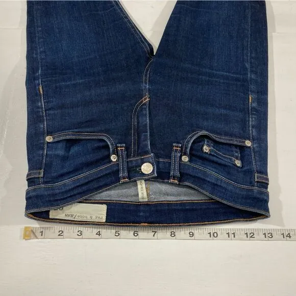 Rag &amp; Bone Jeans Women's 25 Blue Denim High Rise Skinny Heritage W1513k520