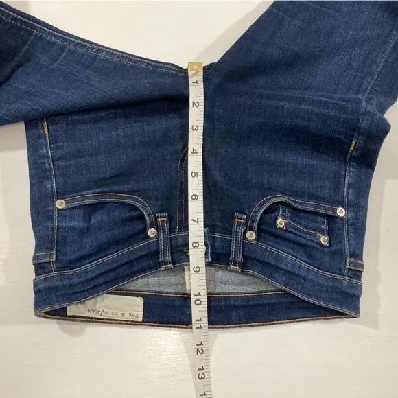 Rag &amp; Bone Jeans Women's 25 Blue Denim High Rise Skinny Heritage W1513k520