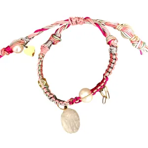 Rainbow Moonstone Barbie Scarab Rockstar Bracelet