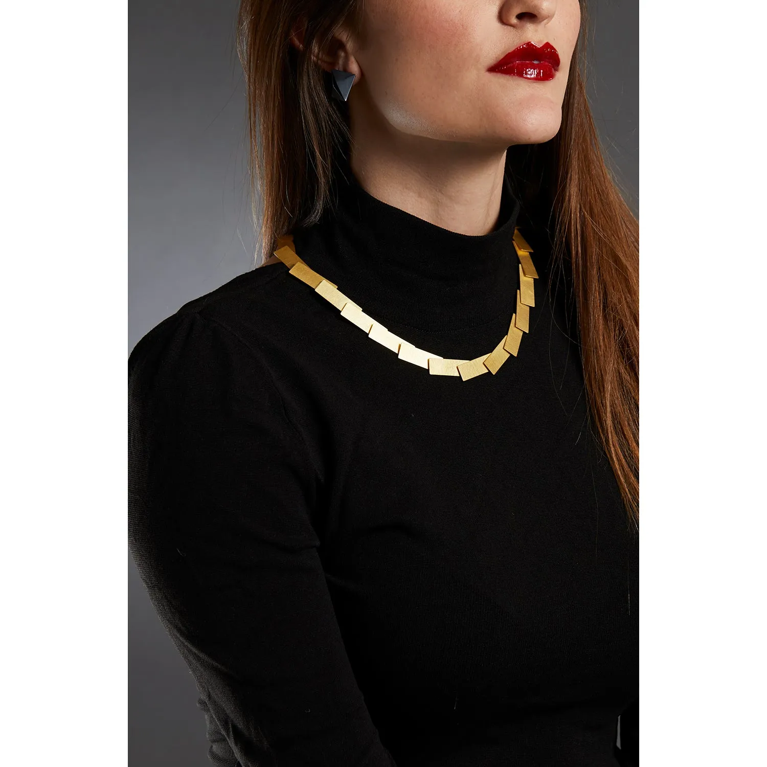 Rectangle Treppenkette Necklace