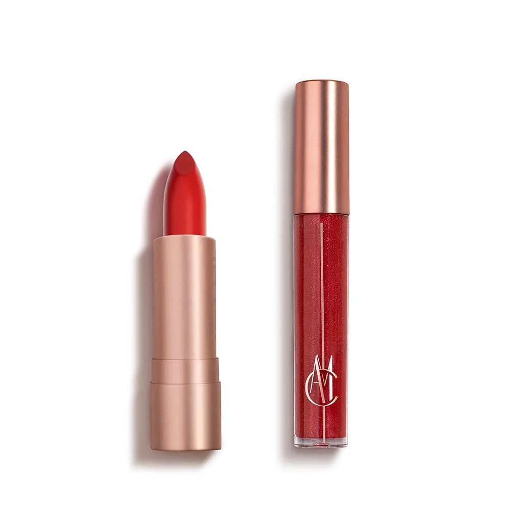 Red Noor Bundle with Lashes and Bag