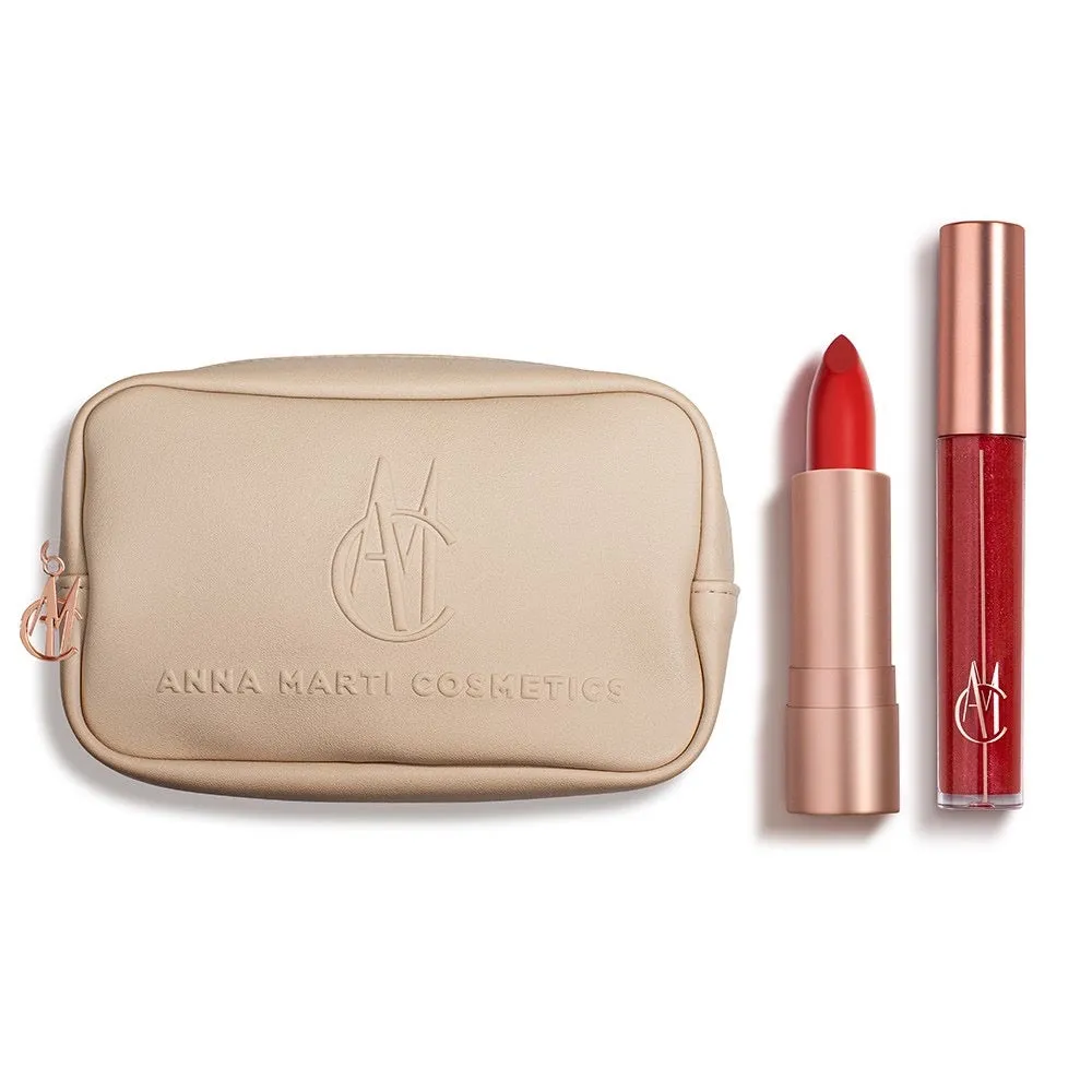 Red Noor Bundle with Lashes and Bag