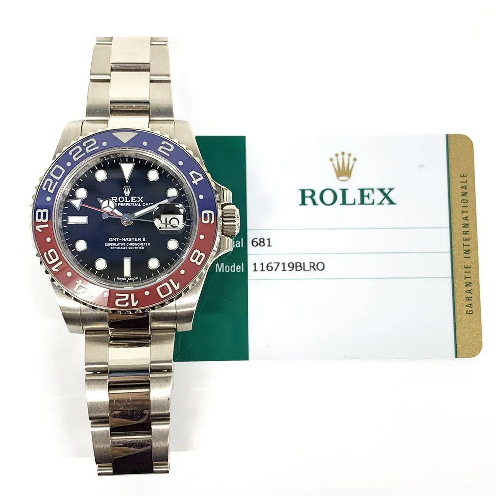 Rolex GMT Master II 116719BLRO Pepsi Dial Jan 2018