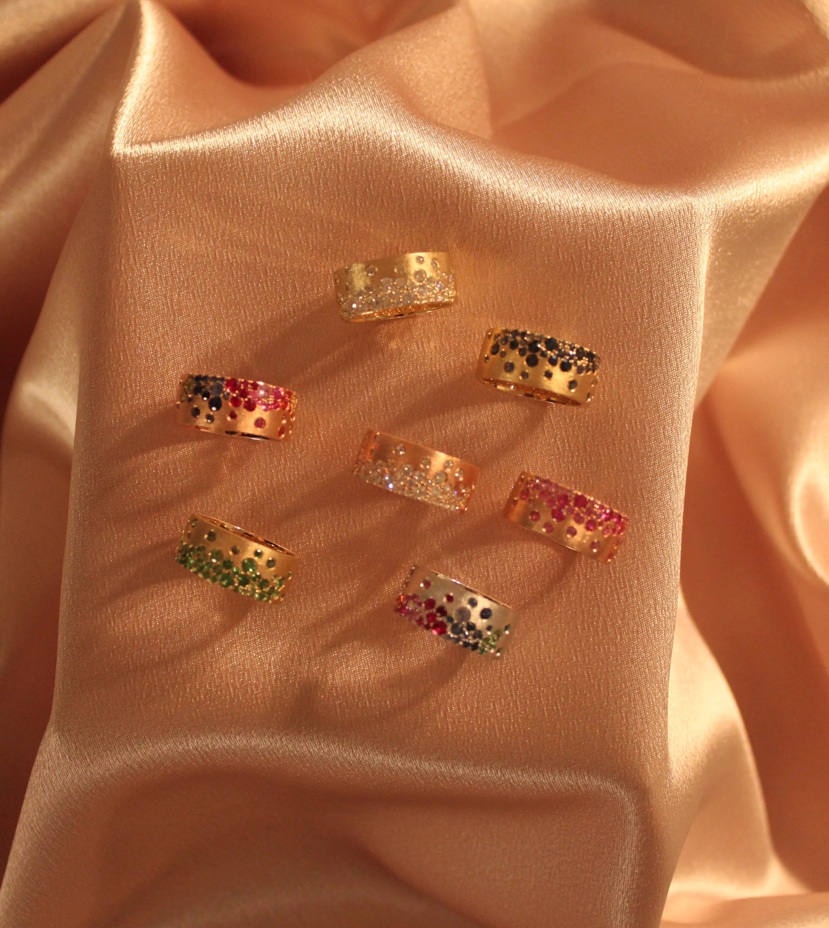 Ruby & Pink Sapphire Celestial Cigar Band