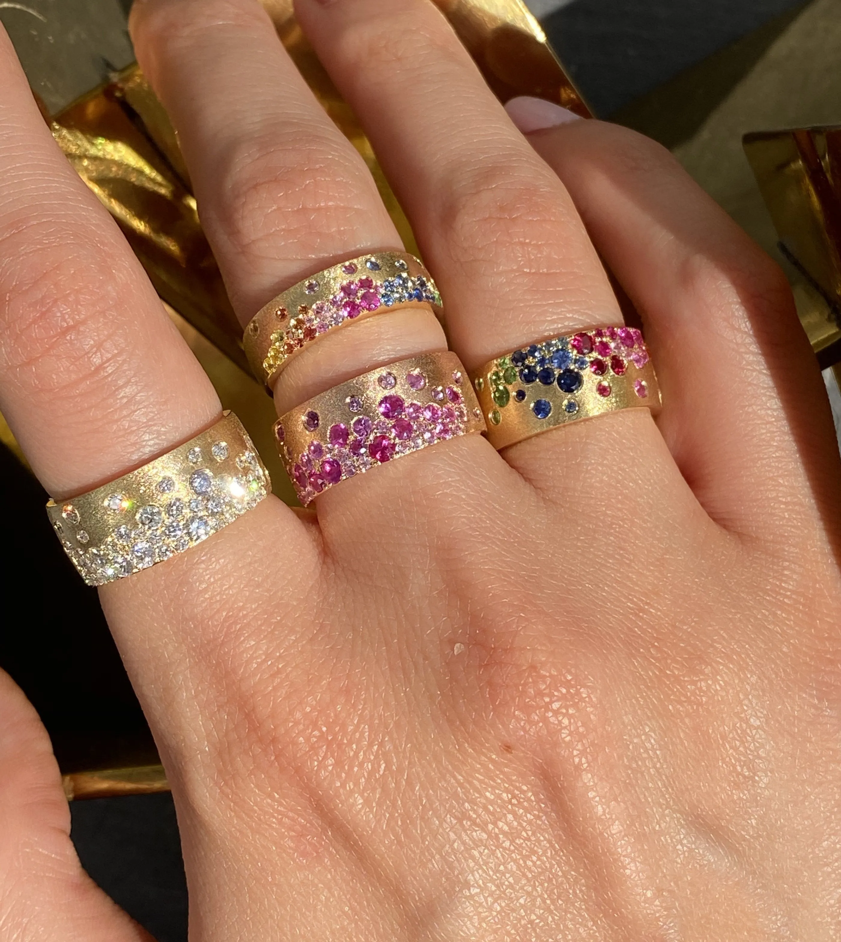 Ruby & Pink Sapphire Celestial Cigar Band