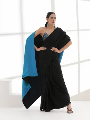 Sapphire Black Surprise Saree