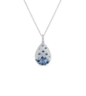 Sapphire Celestial Pear Necklace