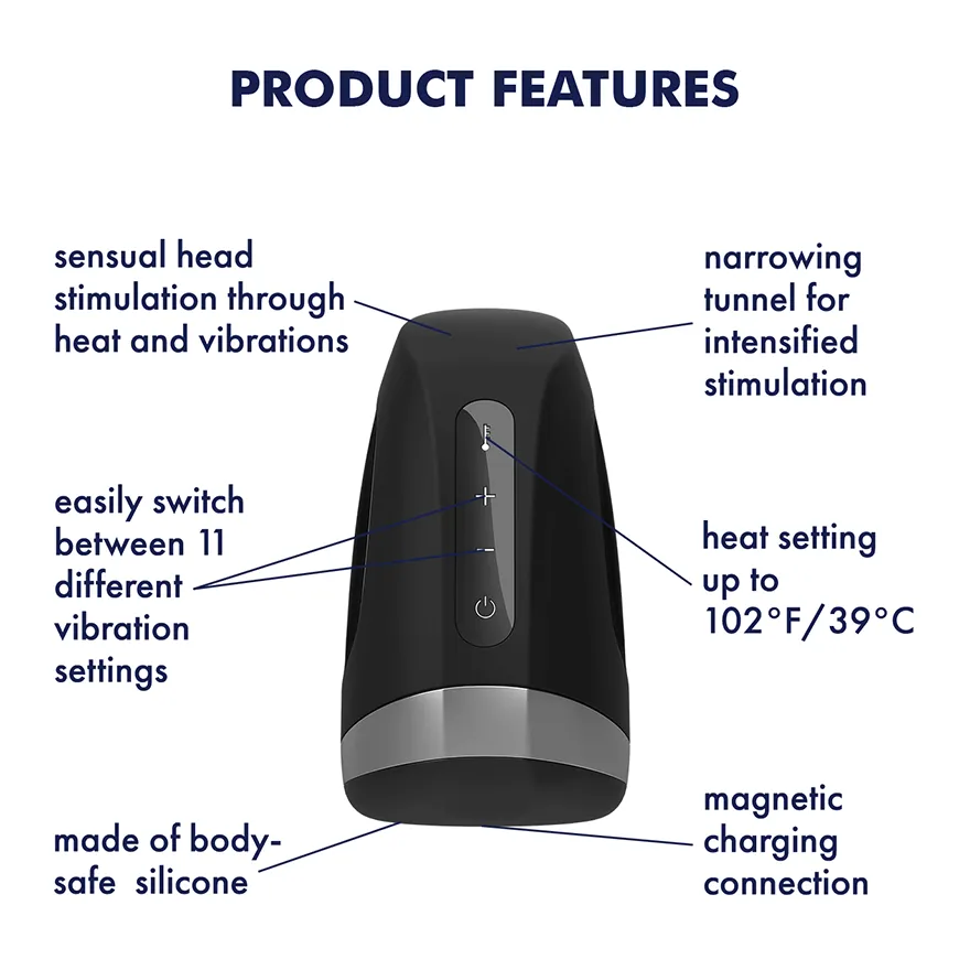 Satisfyer Men Heat And Vibration Masturbator