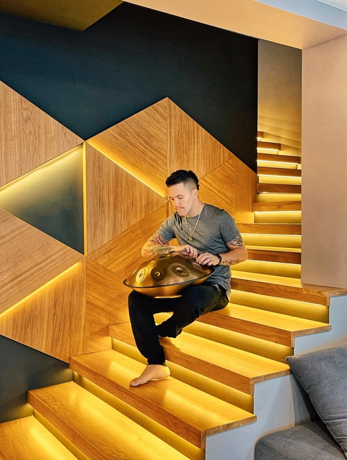 Sensory Handpan with 10 Notes Two Soundholes (D Kurd)