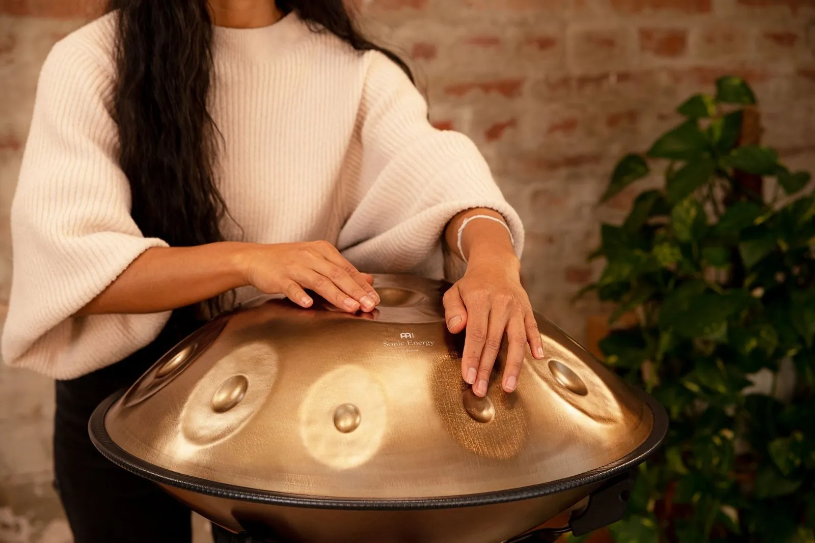 Sensory Handpan with 10 Notes Two Soundholes (D Kurd)