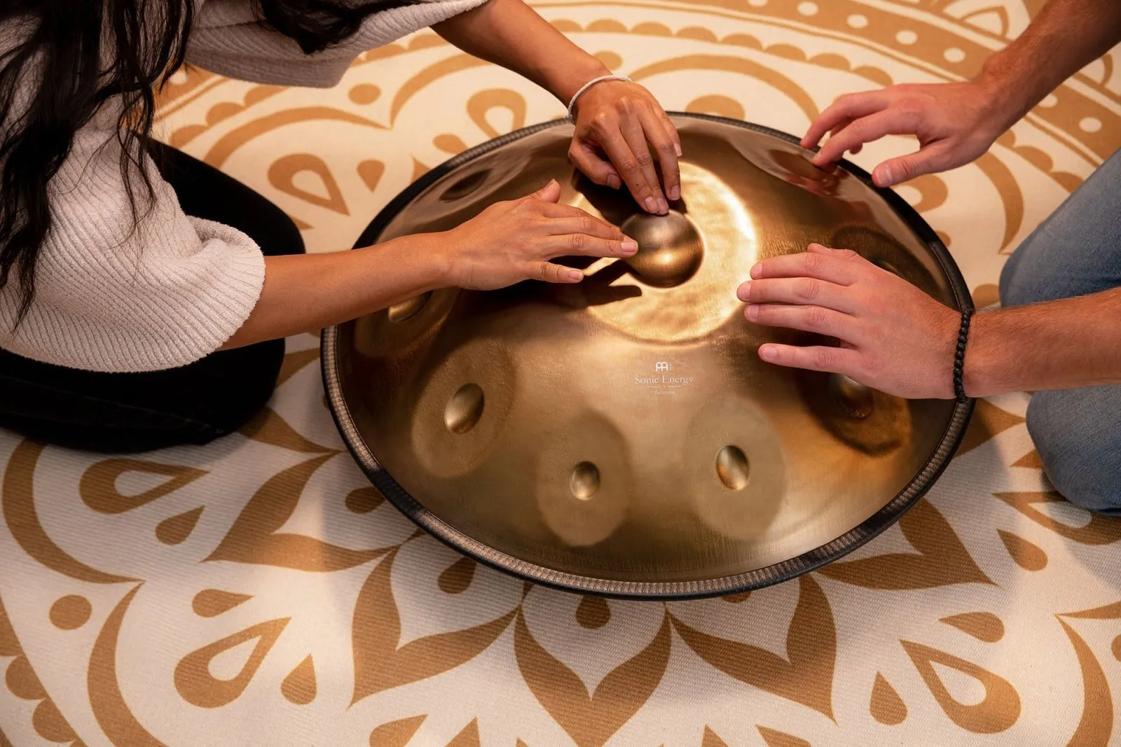 Sensory Handpan with 10 Notes Two Soundholes (D Kurd)