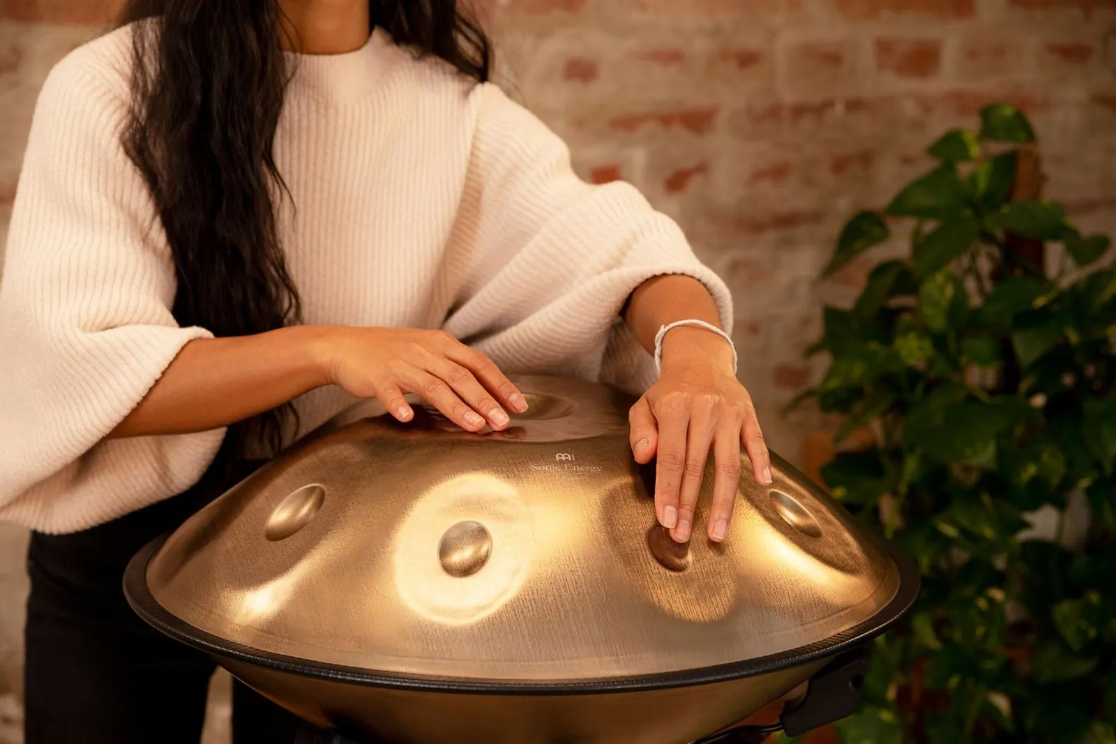 Sensory Handpan with 9 Notes Two Soundholes (D Kurd)
