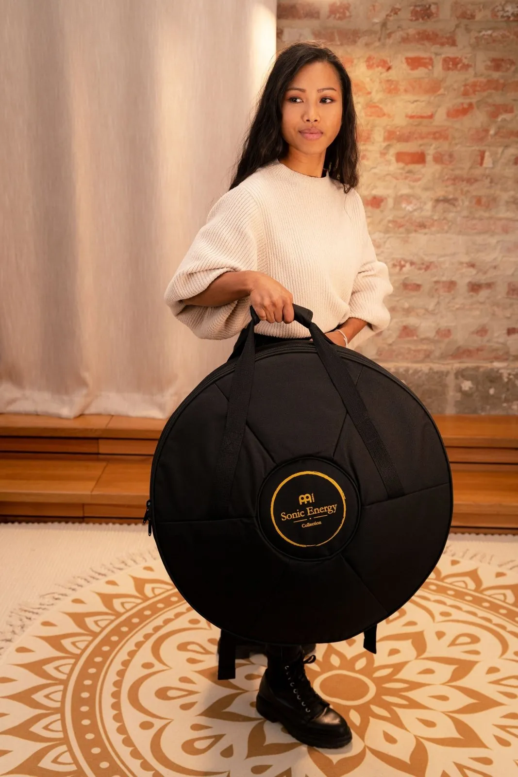 Sensory Handpan with 9 Notes Two Soundholes (D Kurd)