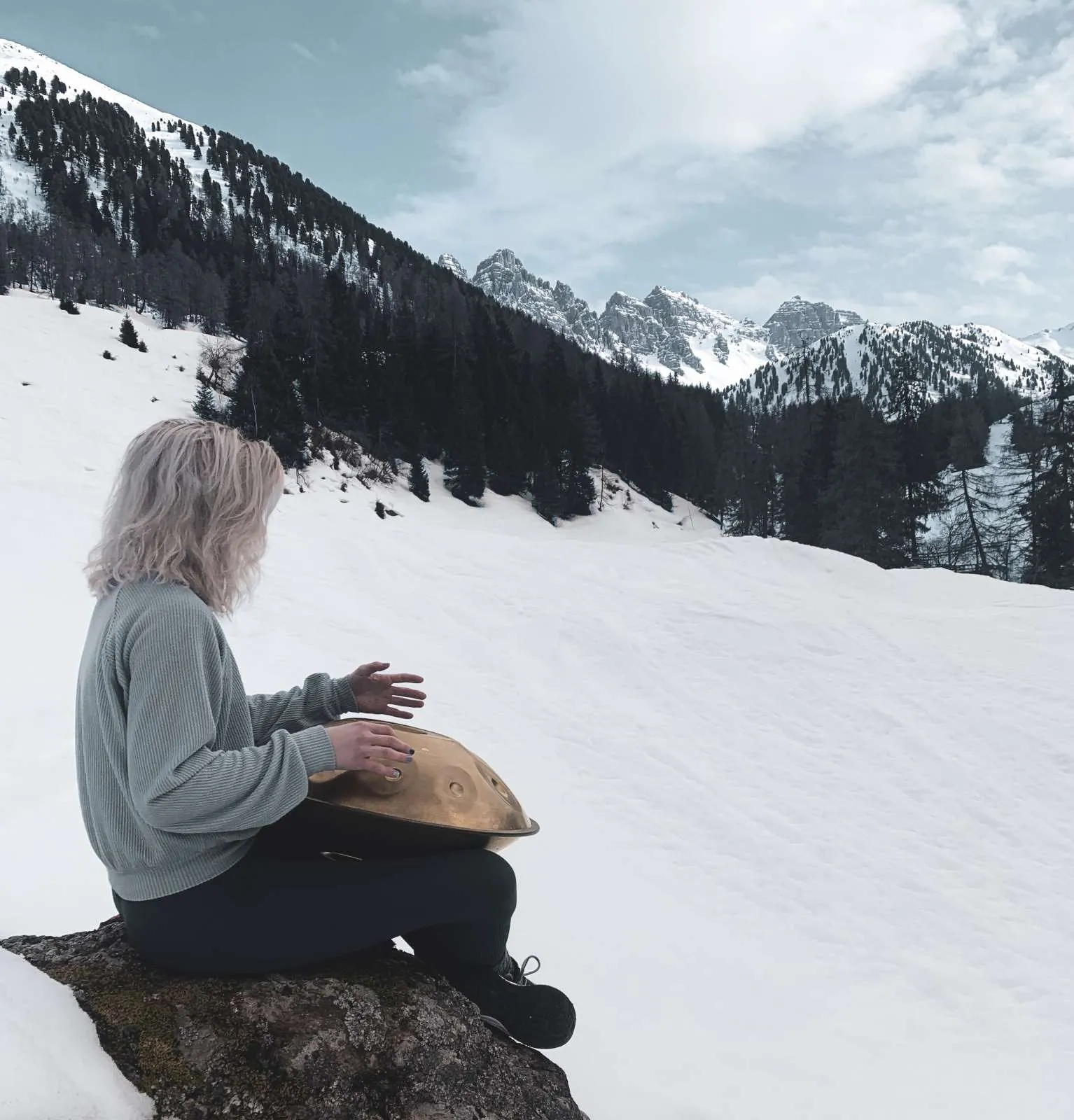 Sensory Handpan with 9 Notes Two Soundholes (D Kurd)