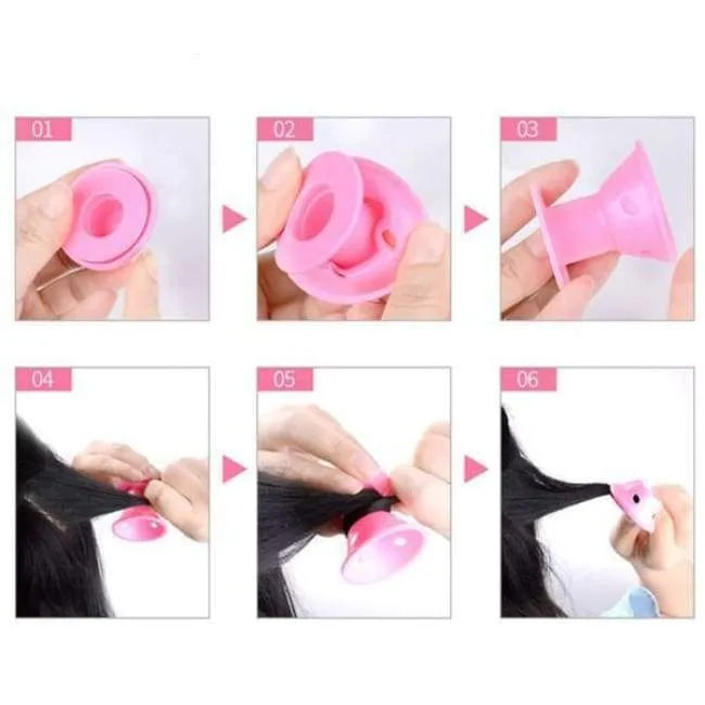 Set of 10 Silicone Hair Curlers