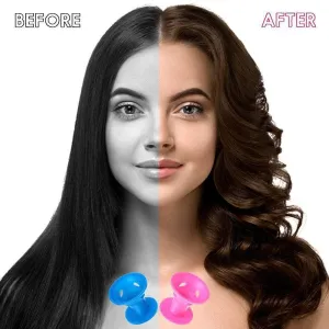 Set of 10 Silicone Hair Curlers