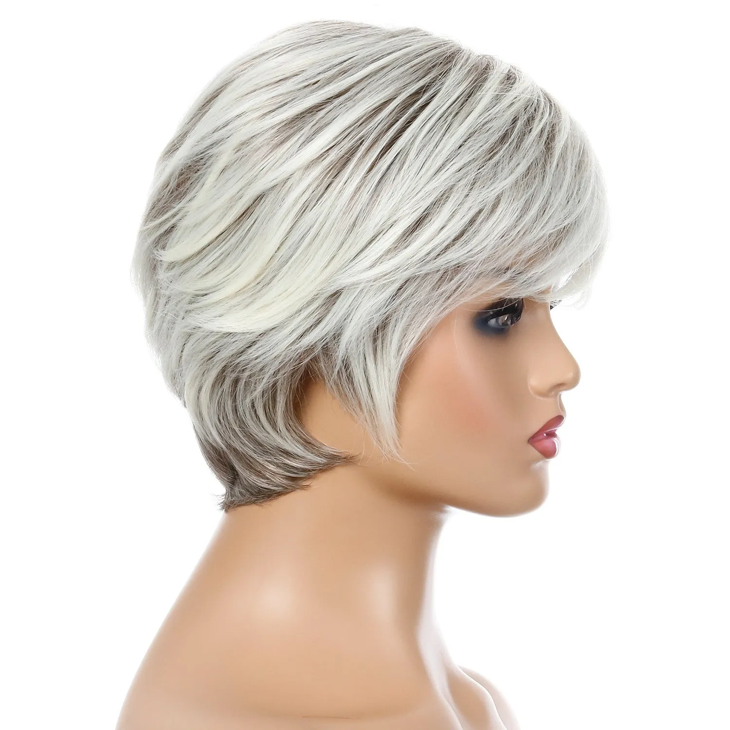 Shannon | Blonde Short Pixie Cut Straight Synthetic Hair Wig With Bangs