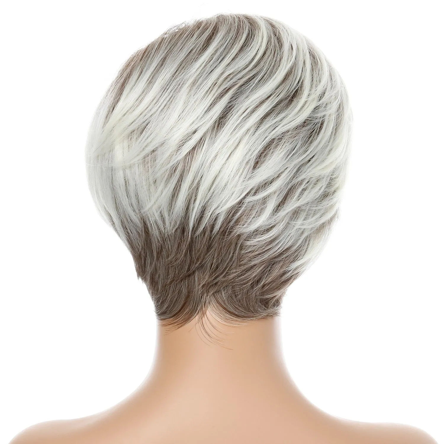 Shannon | Blonde Short Pixie Cut Straight Synthetic Hair Wig With Bangs