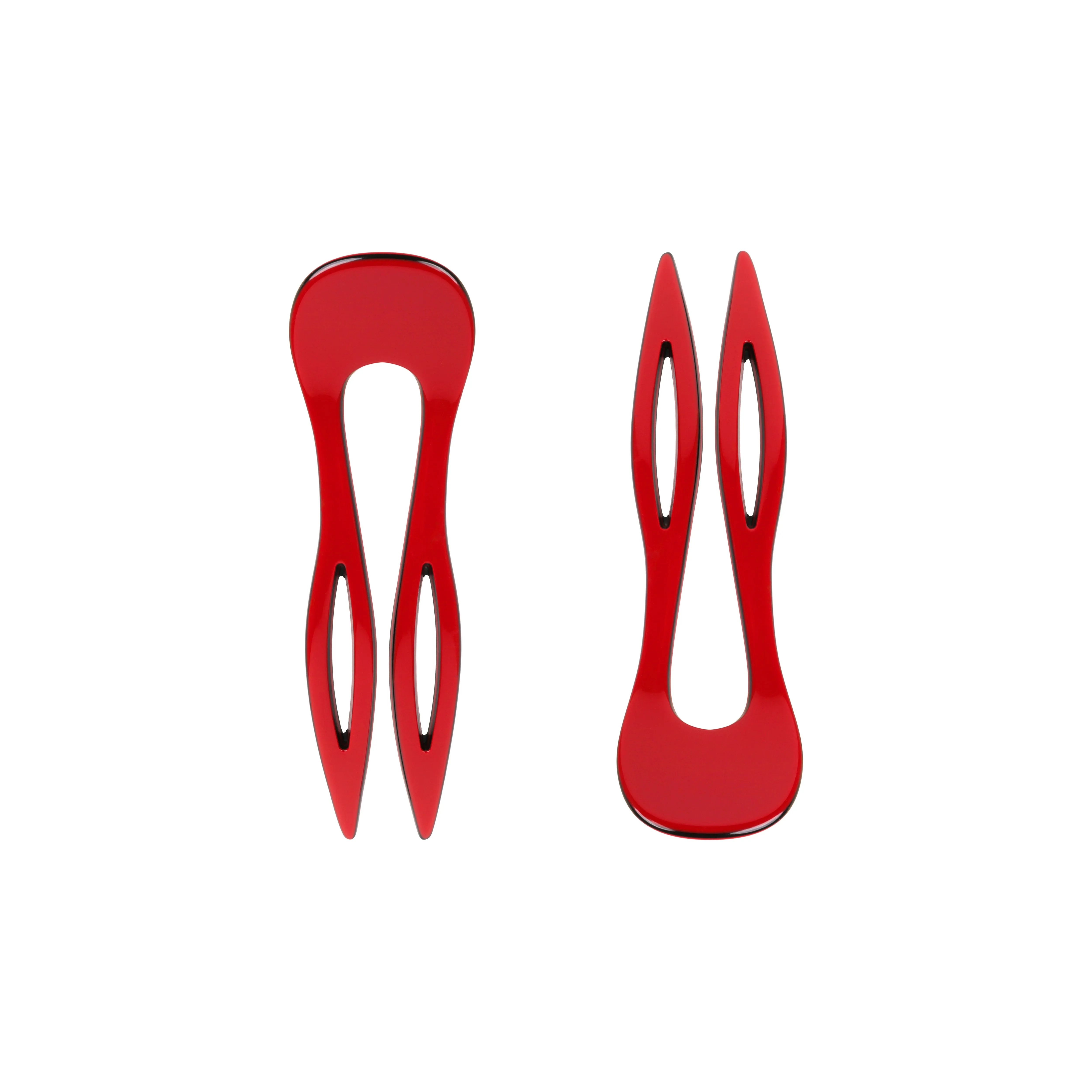 Sofia Small Red Hair Pin Set