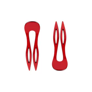 Sofia Small Red Hair Pin Set