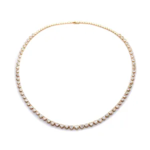 Solaire Heart Diamond Tennis Necklace