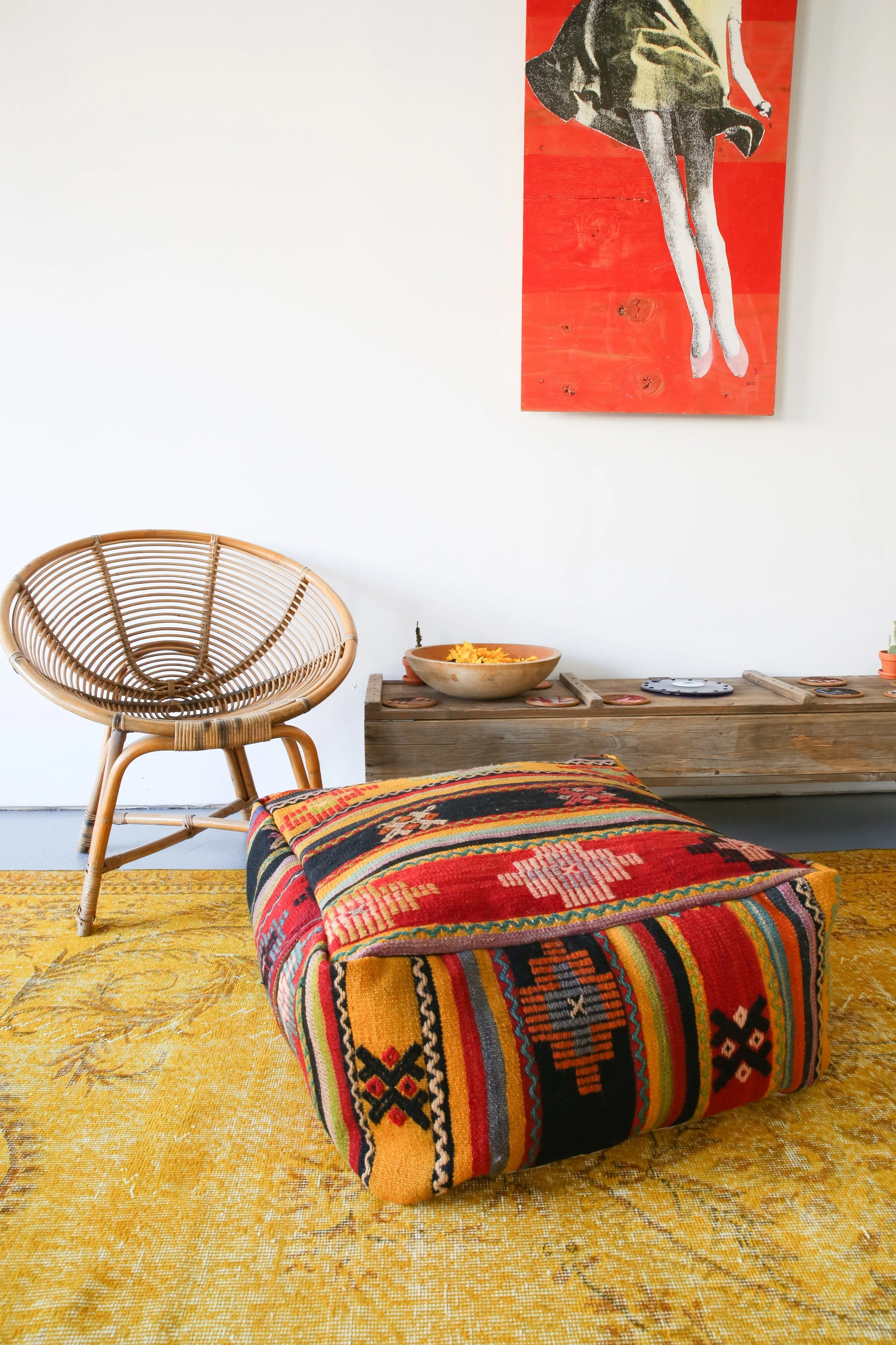 Square Kilim Floor Cushion