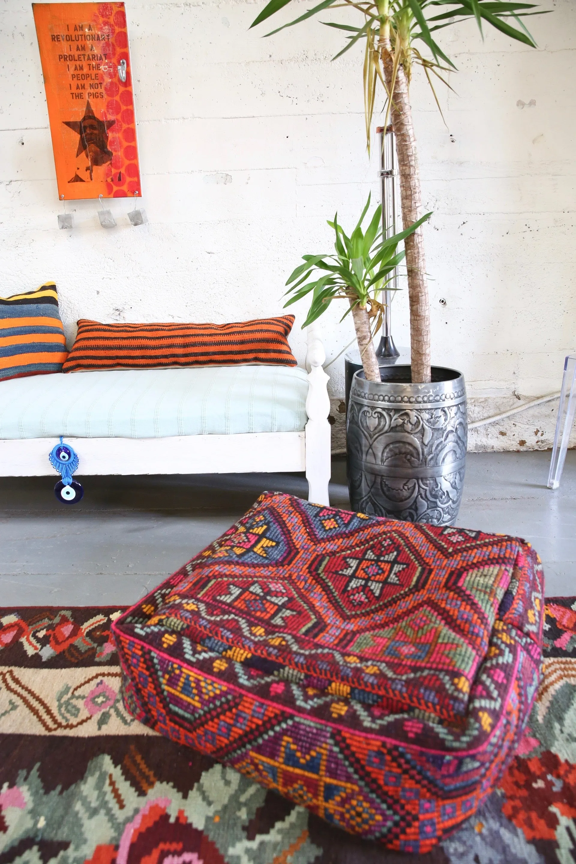 Square Kilim Floor Cushion