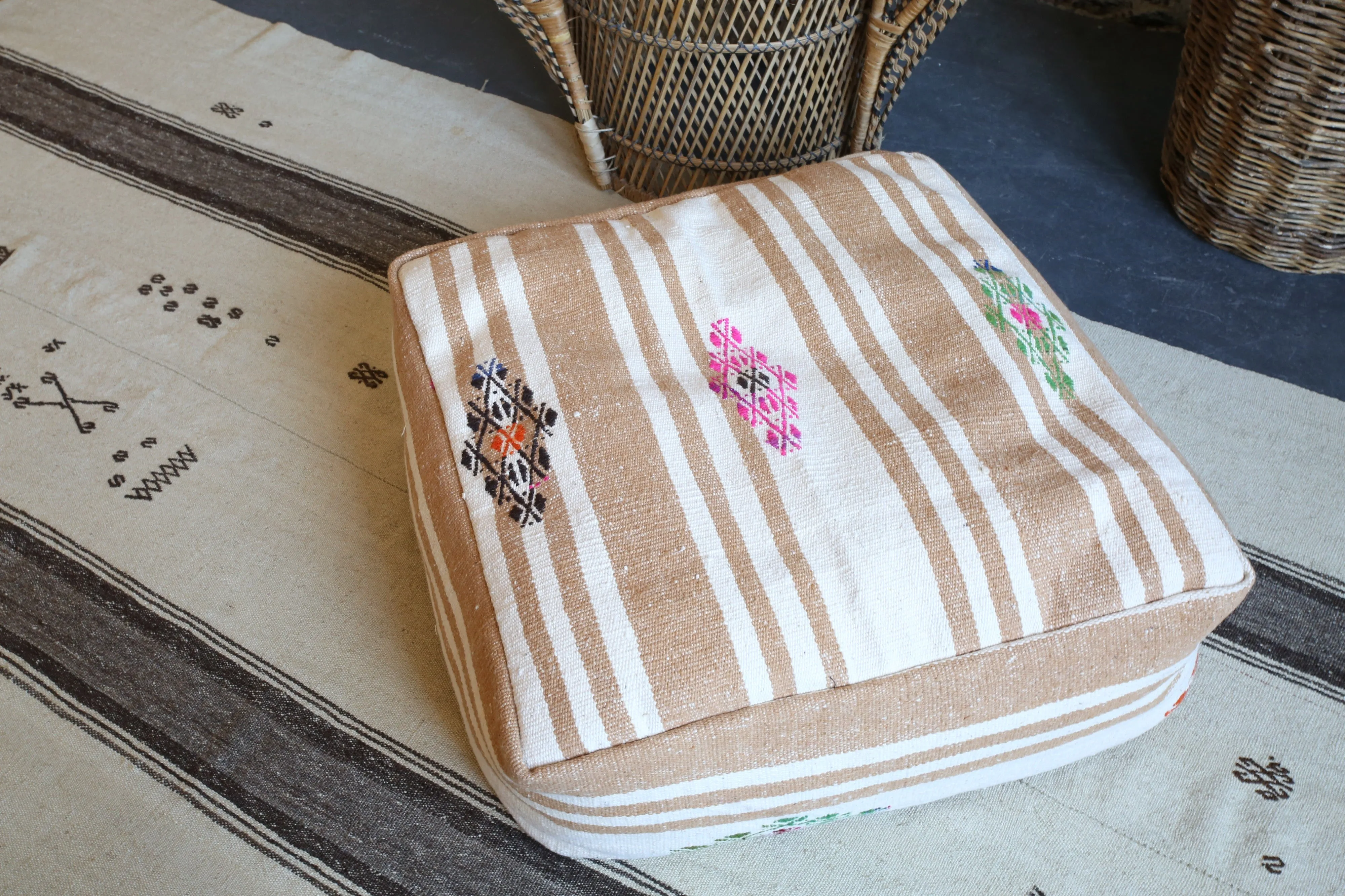 Square Kilim Floor Cushion
