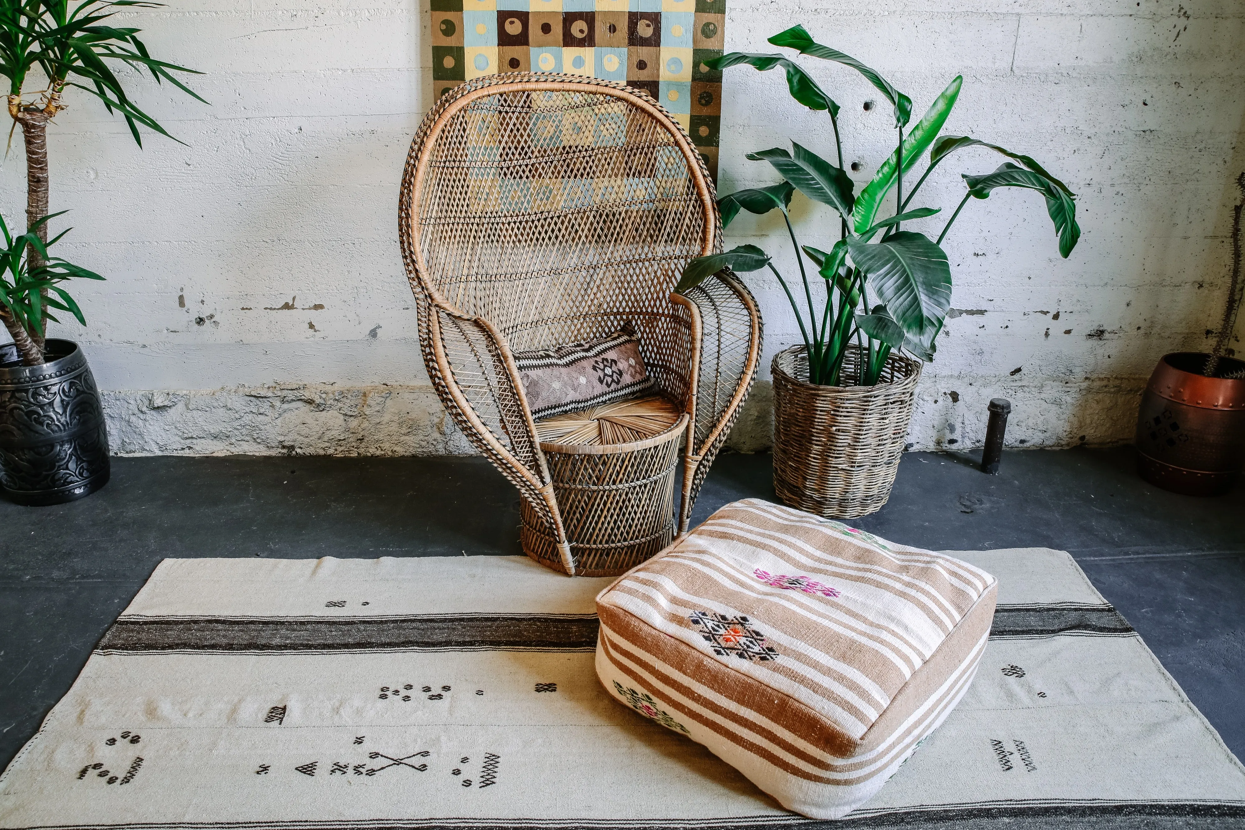 Square Kilim Floor Cushion