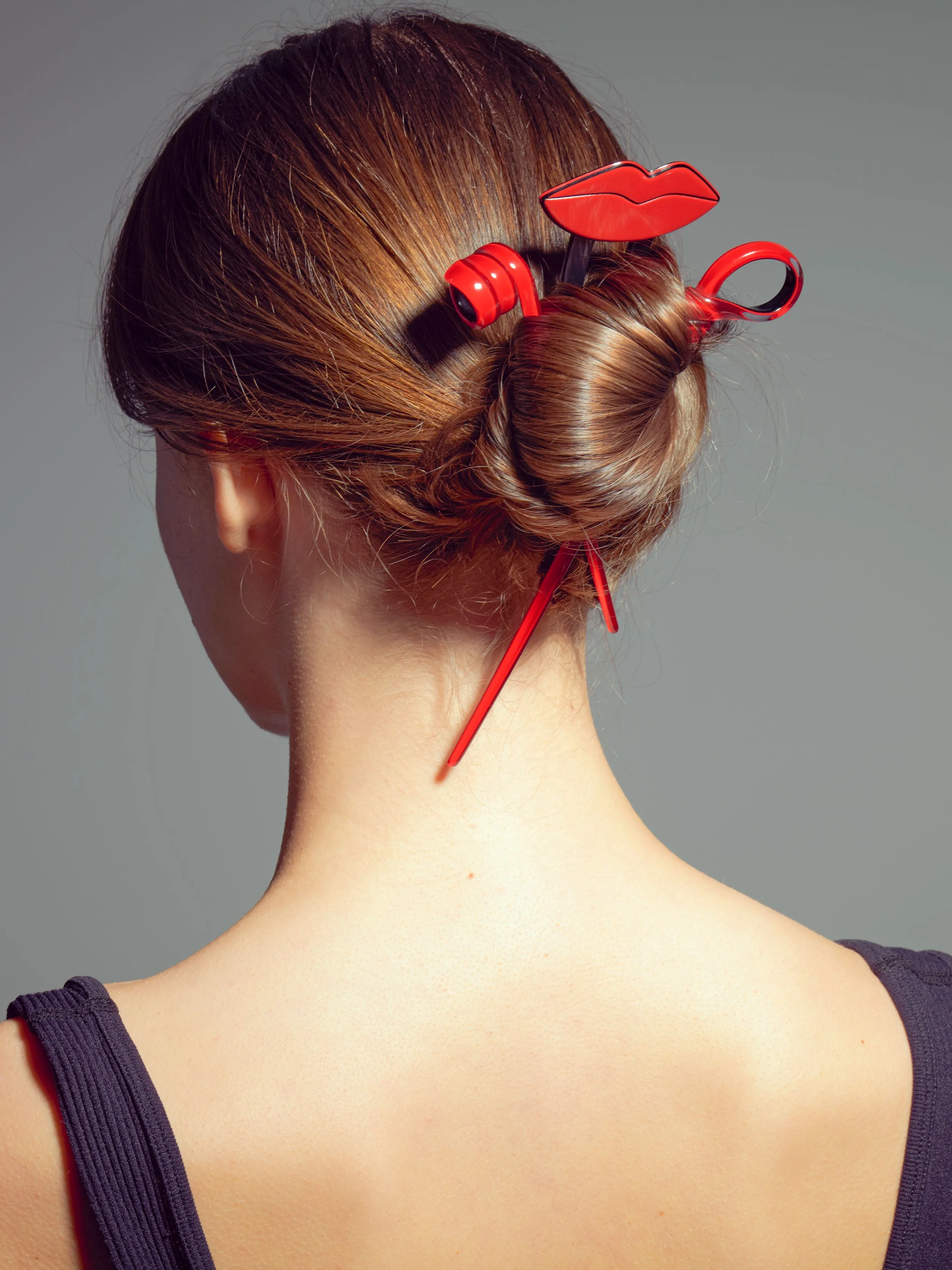 Swirl Light Tortoiseshell Hair Pin