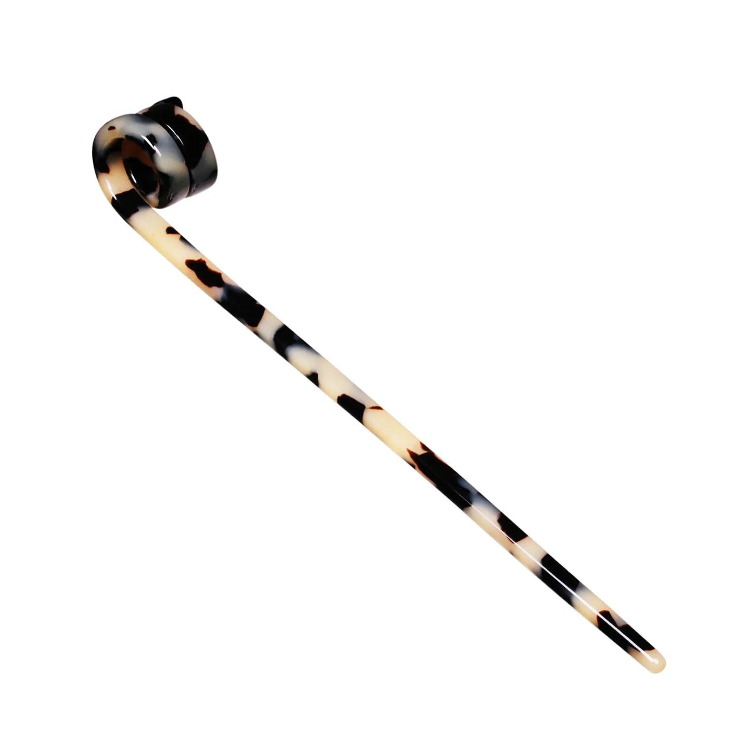 Swirl Light Tortoiseshell Hair Pin
