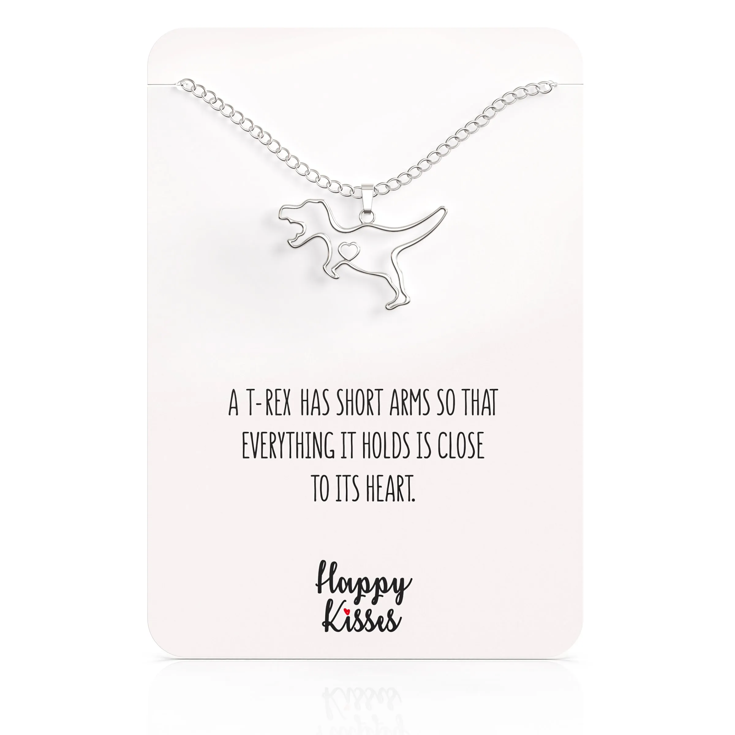 T-Rex Dinosaur Necklace with Gift Card