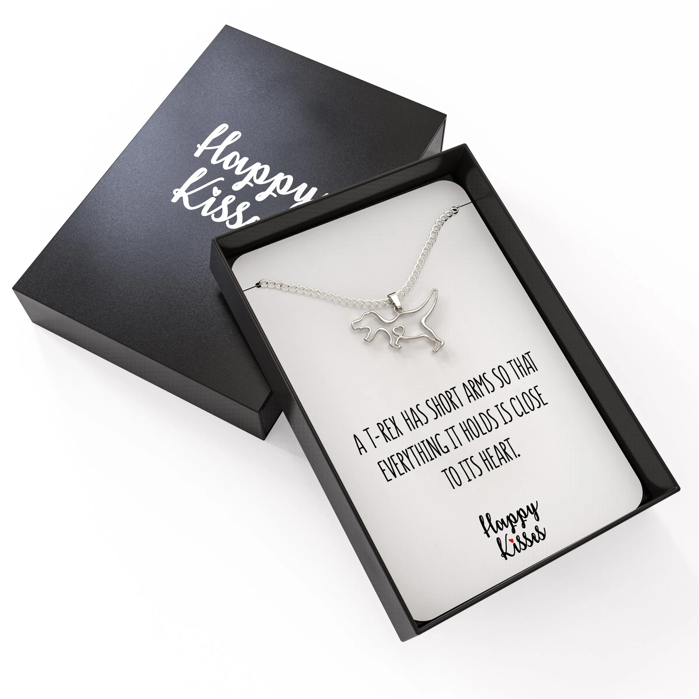 T-Rex Dinosaur Necklace with Gift Card