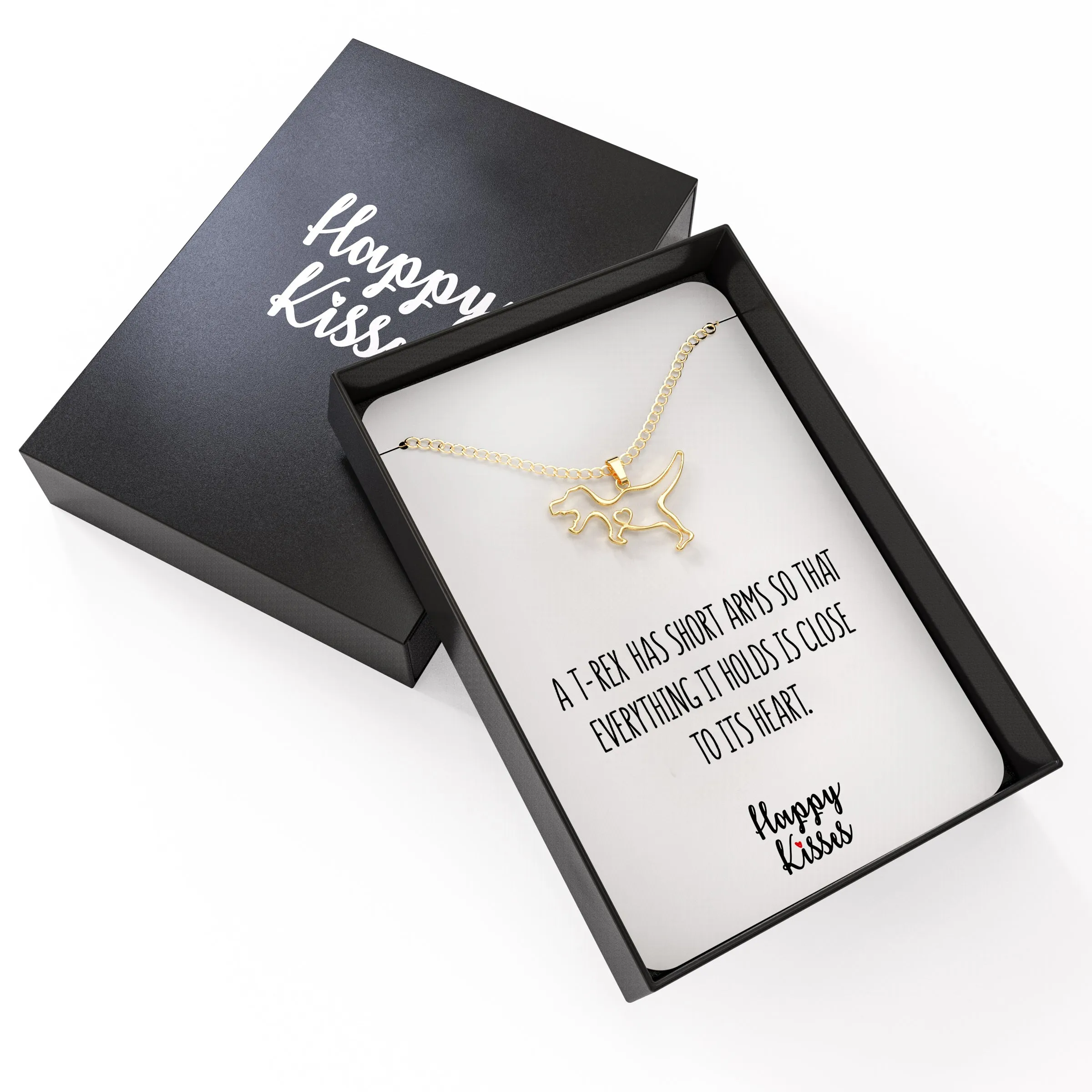 T-Rex Dinosaur Necklace with Gift Card