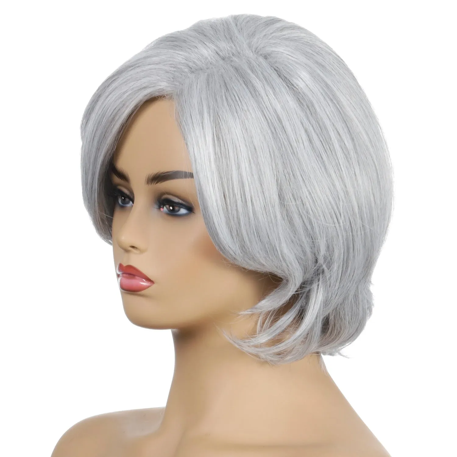 The Fox | Grey Medium Wavy Synthetic Hair Wig