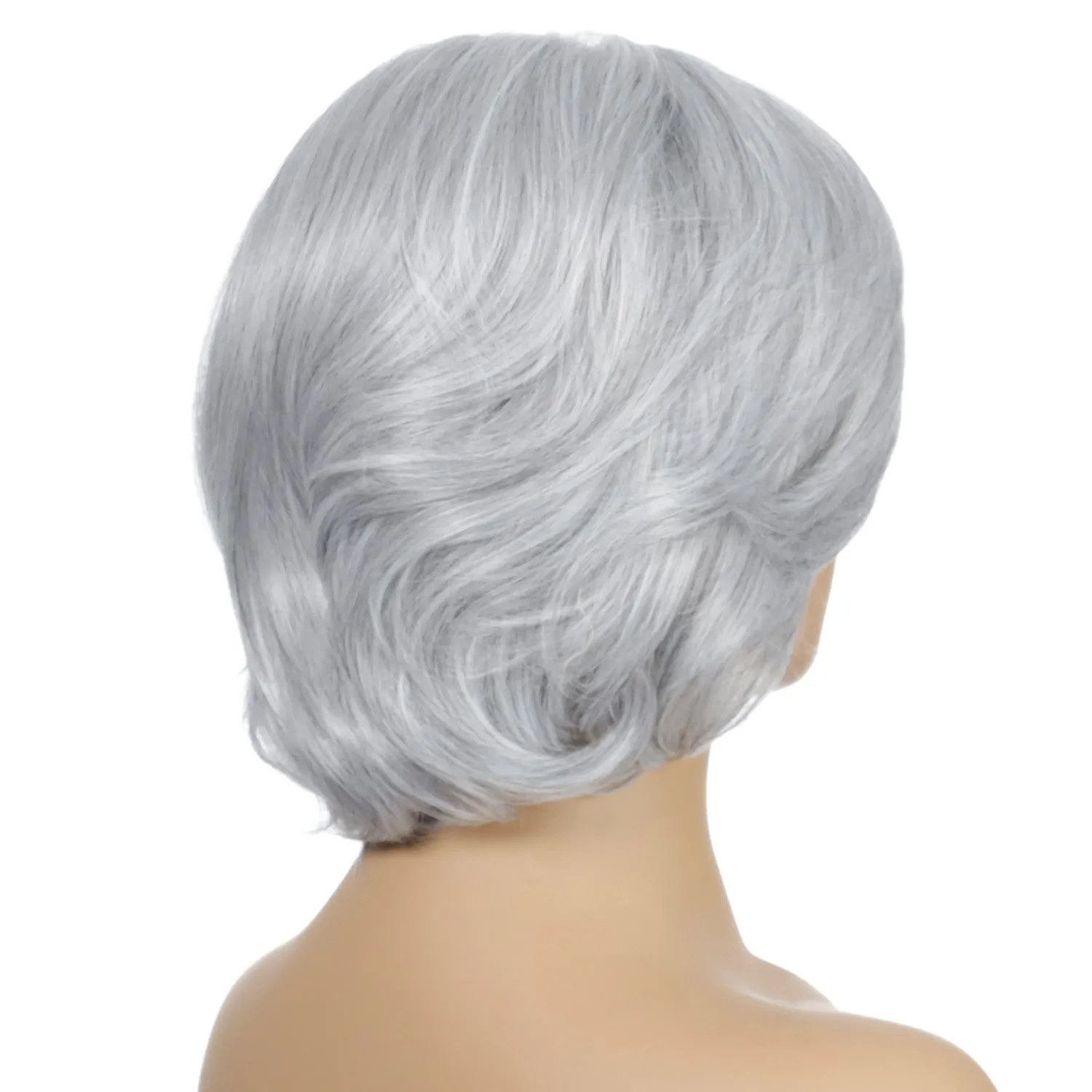 The Fox | Grey Medium Wavy Synthetic Hair Wig