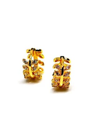 The "Ryan" Gold plated Huggie Earrings