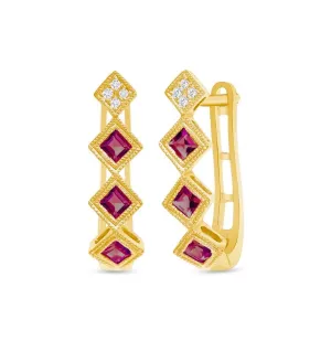 Timeless Ruby Earrings