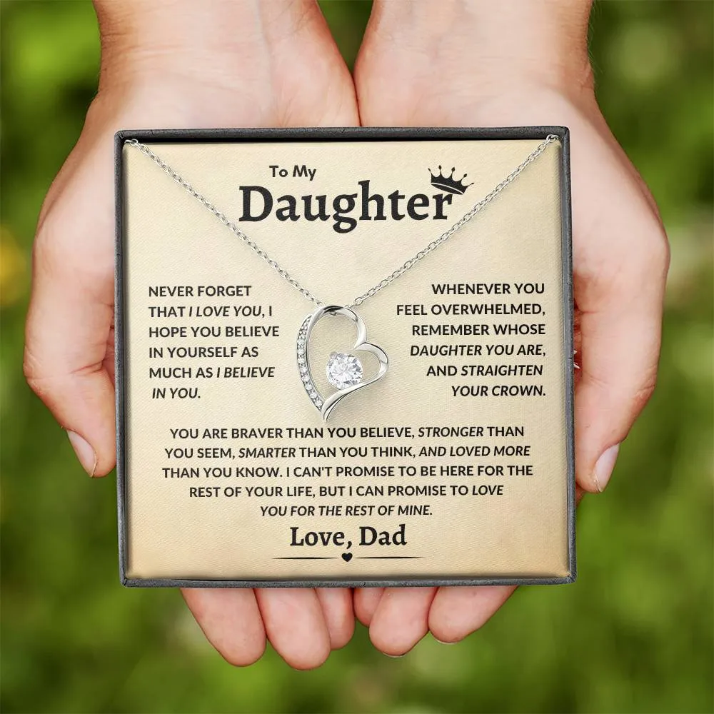 To My Daughter Never Forget That I Love You Timeless Love