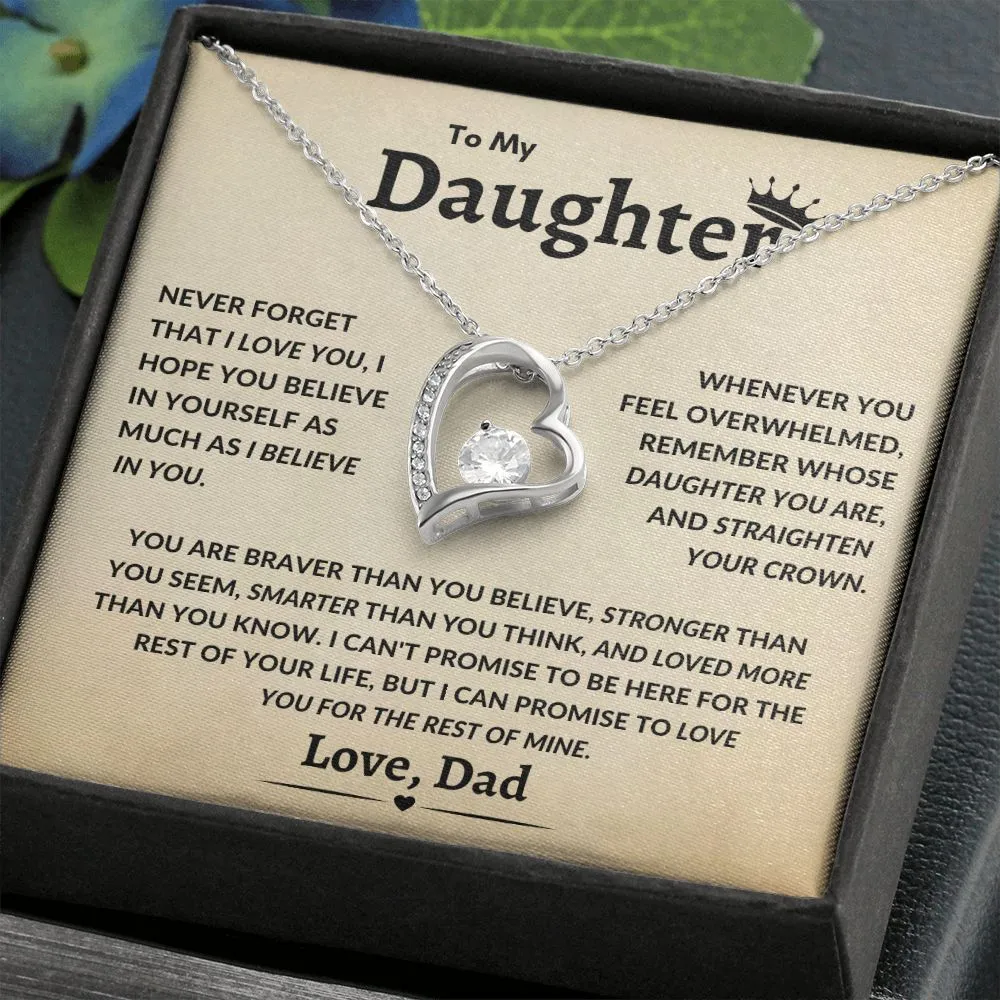 To My Daughter Never Forget That I Love You Timeless Love