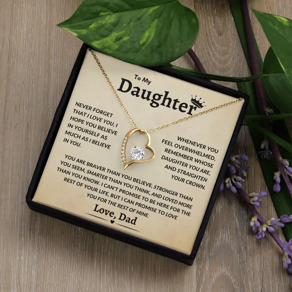 To My Daughter Never Forget That I Love You Timeless Love