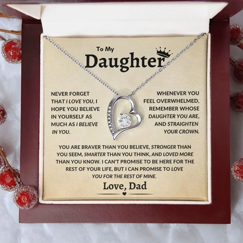 To My Daughter Never Forget That I Love You Timeless Love