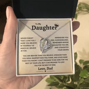 To My Daughter Never Forget That I Love You Timeless Love
